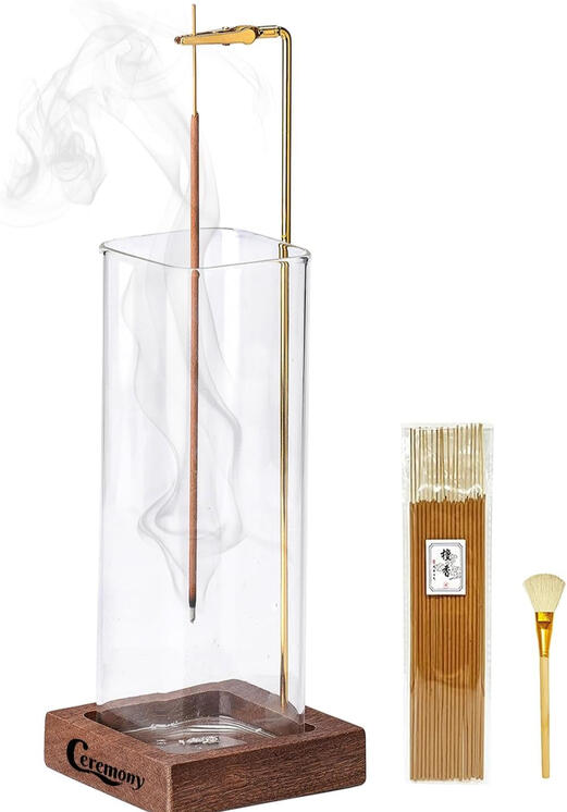 wooden incense holder meditation